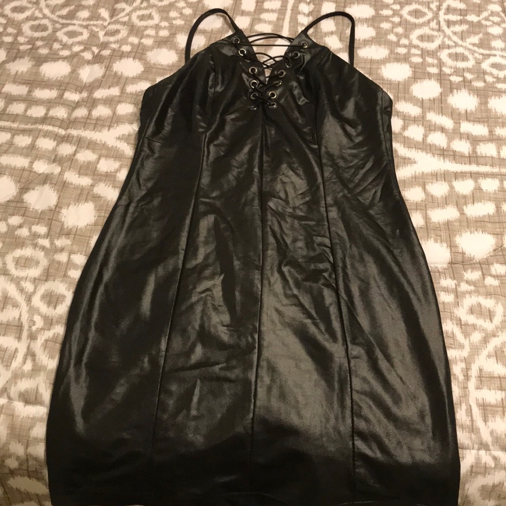 Black Leather Dress